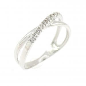 K18WG ダイヤモンド リング 0.10CT