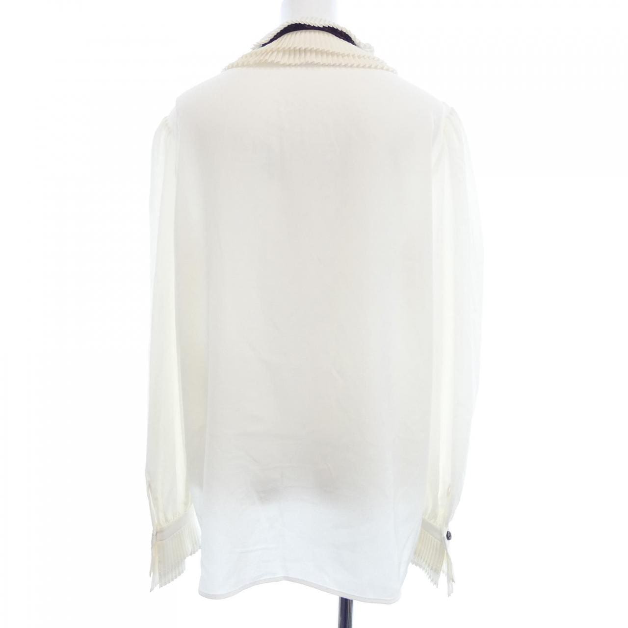 ルイヴィトン LOUIS VUITTON プリーツカラーブラウス FTTO31AKM シャツ