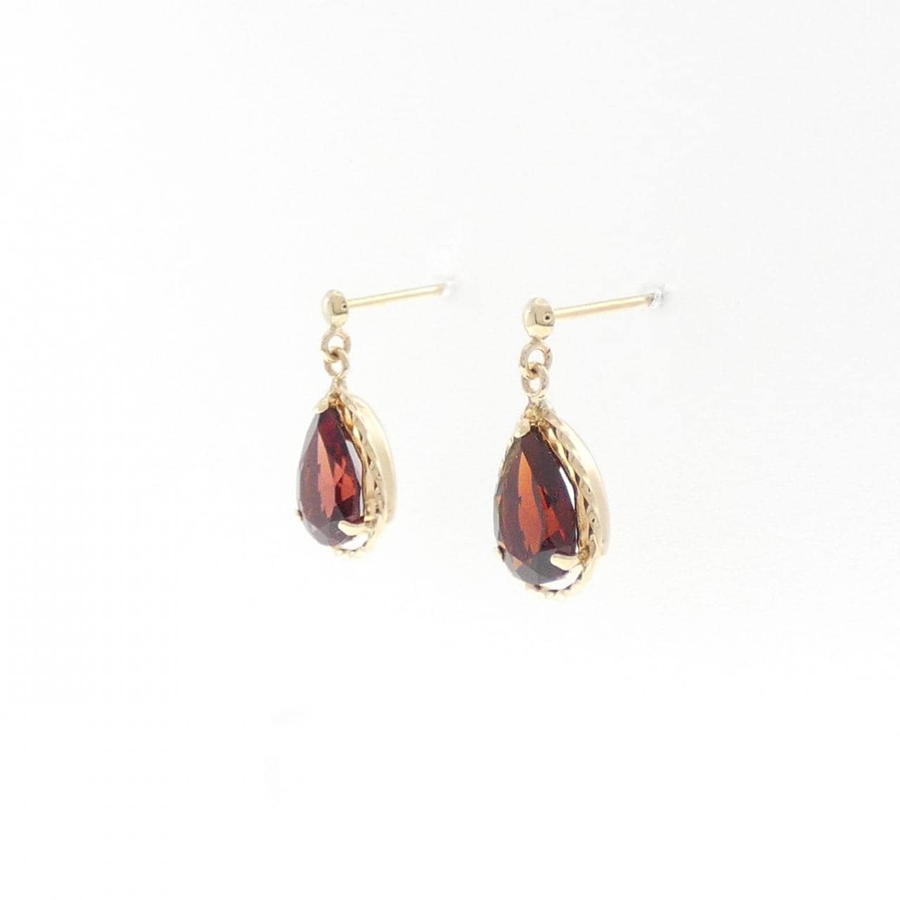 K10YG ガーネット ピアス