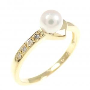 K18YG アコヤパール リング 4.6mm