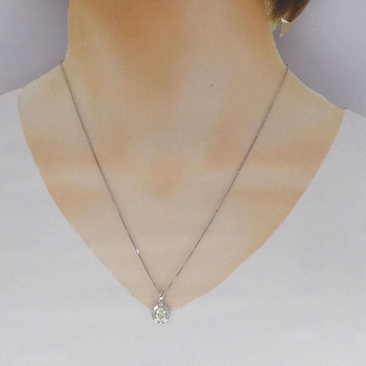 PT900/PT850 ダイヤモンド ネックレス 0.702CT