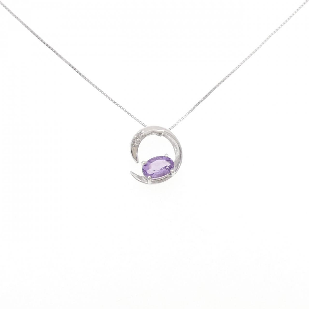 K14WG アメジスト ネックレス