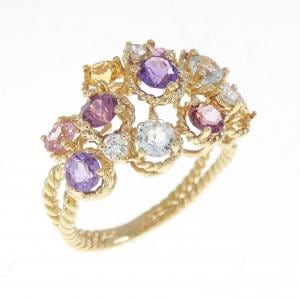 K18YG カラーストーン リング