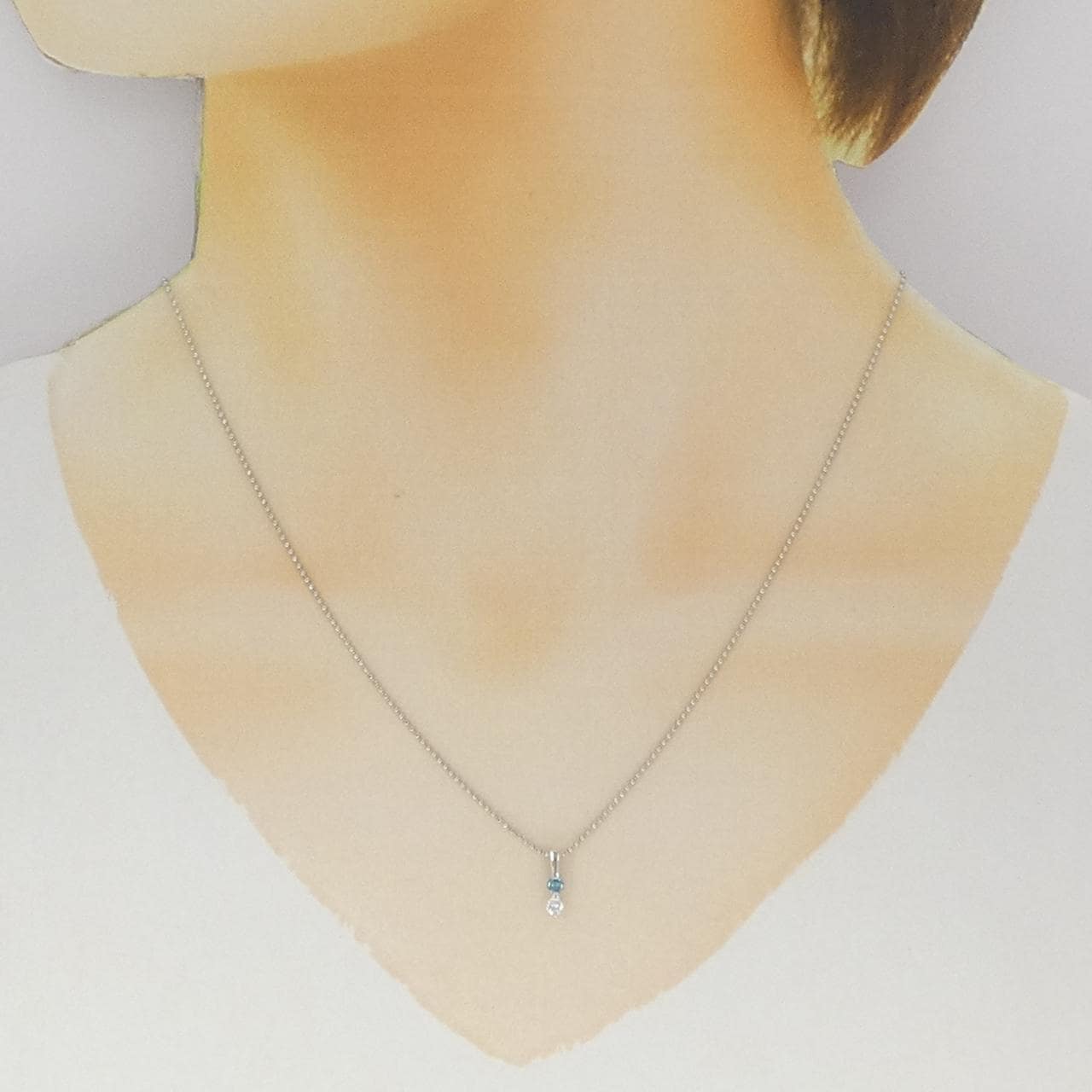 PT900/PT850 ダイヤモンド ネックレス 0.15CT