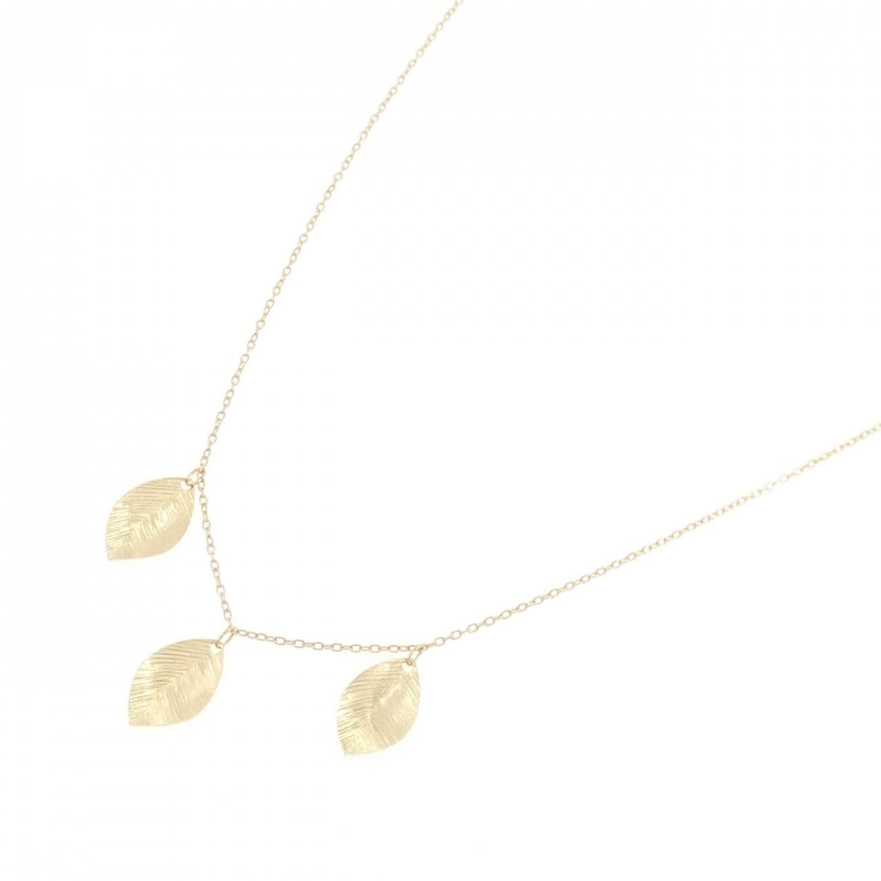 K18YG リーフ ネックレス