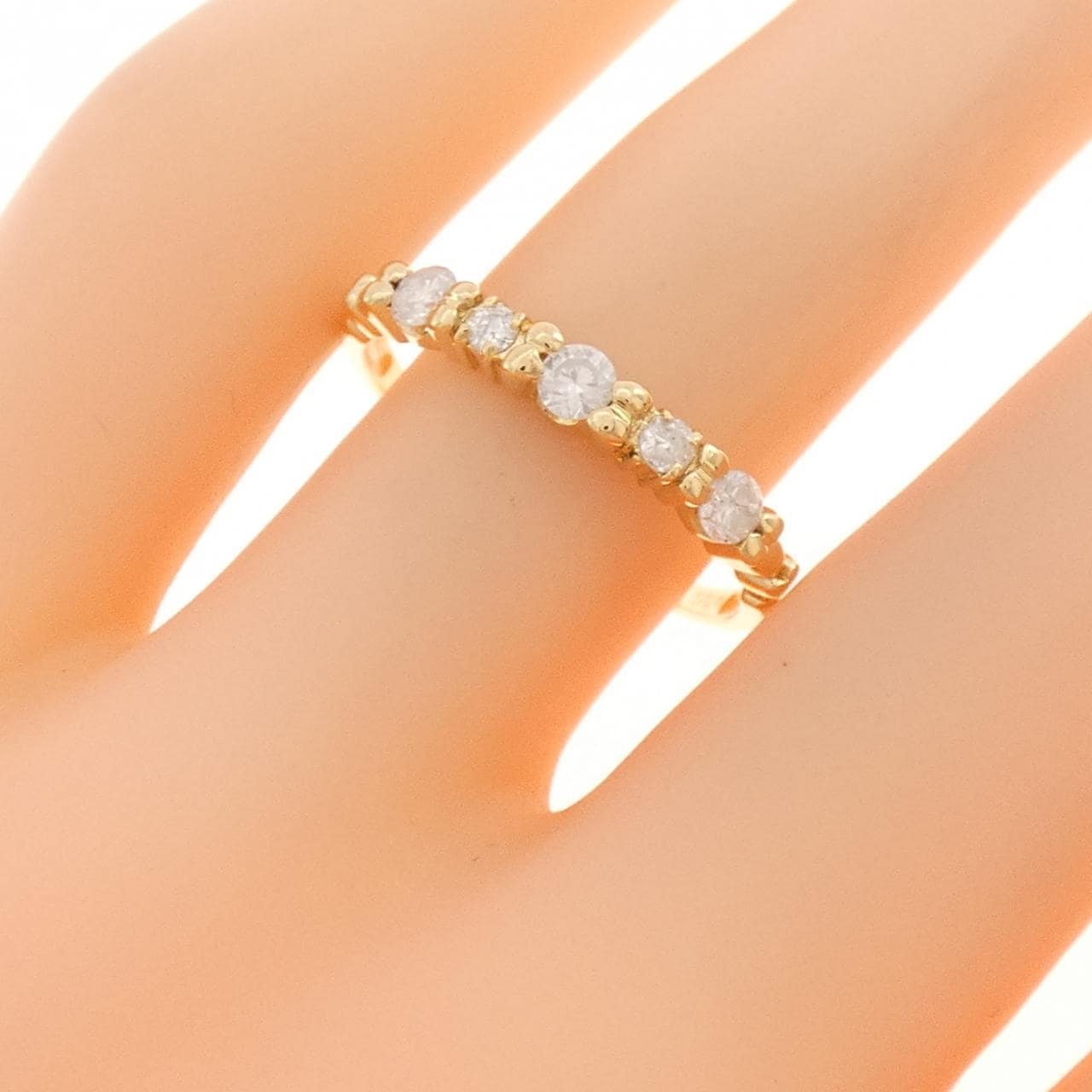 K18YG ダイヤモンド リング 0.35CT
