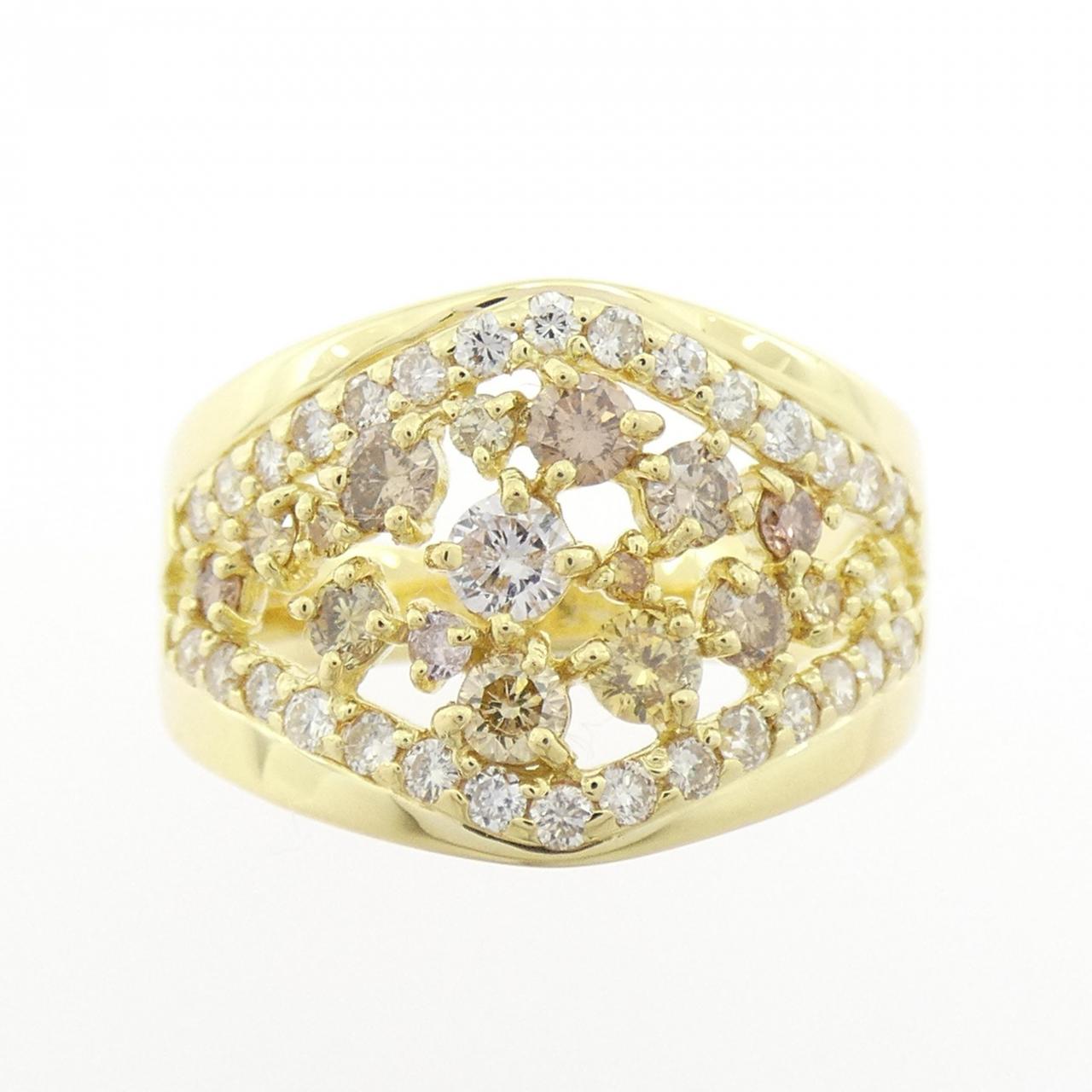K18YG ダイヤモンド リング 1.08CT
