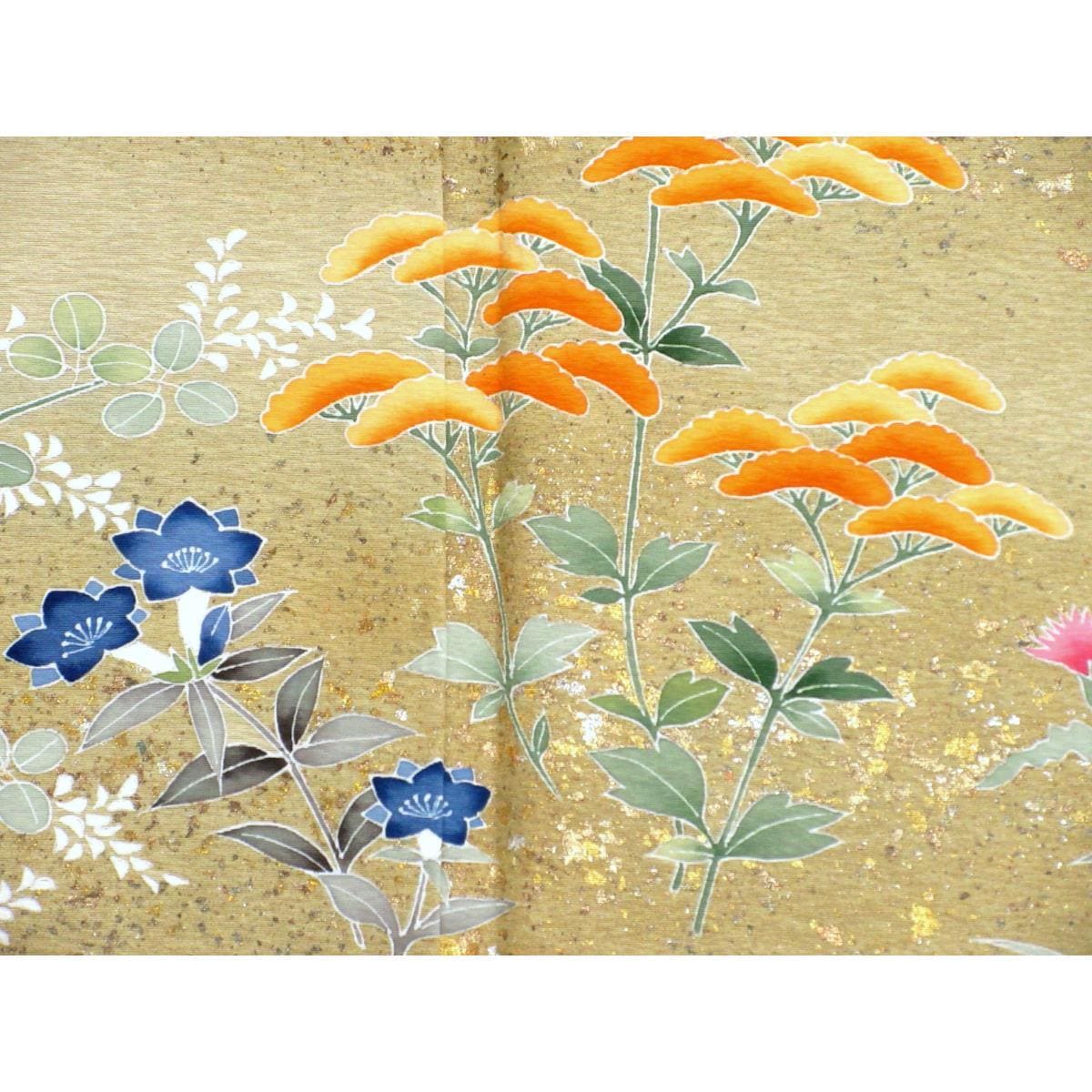 【未使用品】訪問着　友禅金彩加工