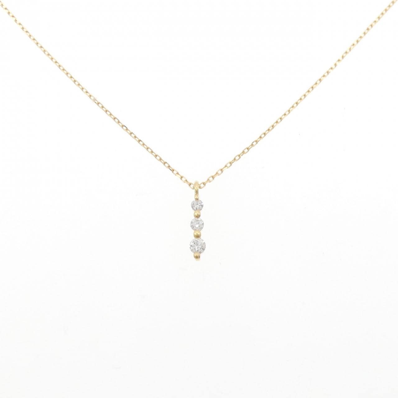 K18YG ダイヤモンド ネックレス 0.06CT