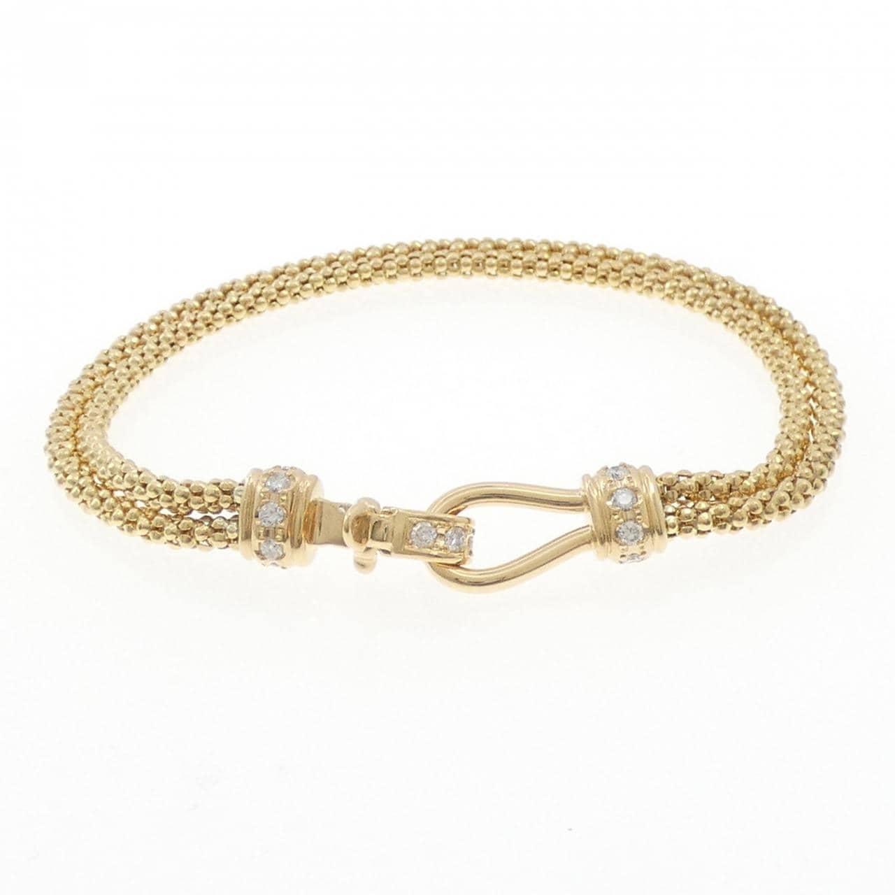 K18YG ダイヤモンド ブレスレット 0.32CT