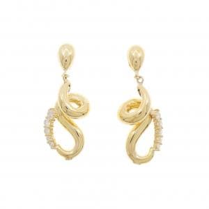 K18YG ダイヤモンド ピアス 0.32CT