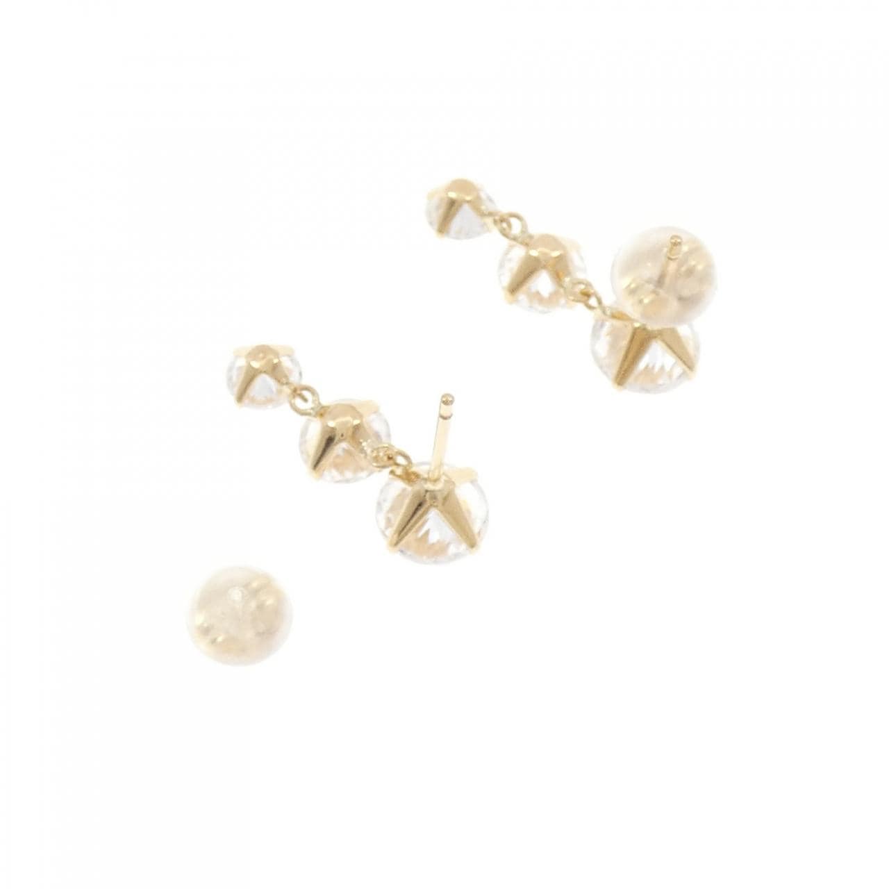 K18YG キュービック ピアス