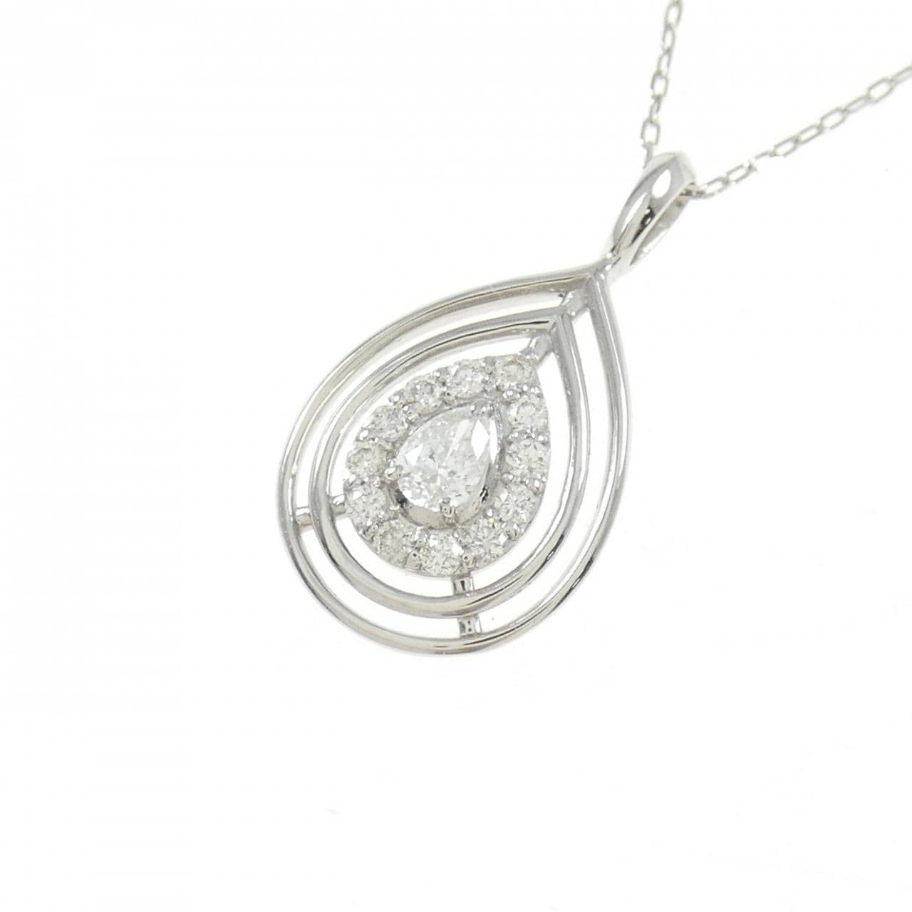 【新品】PT ダイヤモンド ネックレス 0.22CT