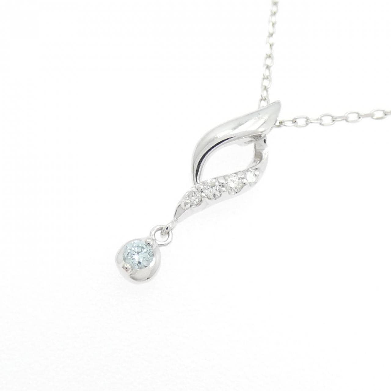 K10WG ダイヤモンド ネックレス