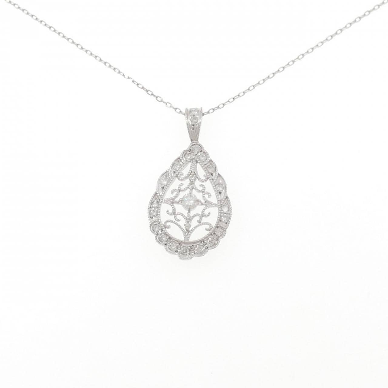 PT900/PT850 ダイヤモンド ネックレス 0.53CT
