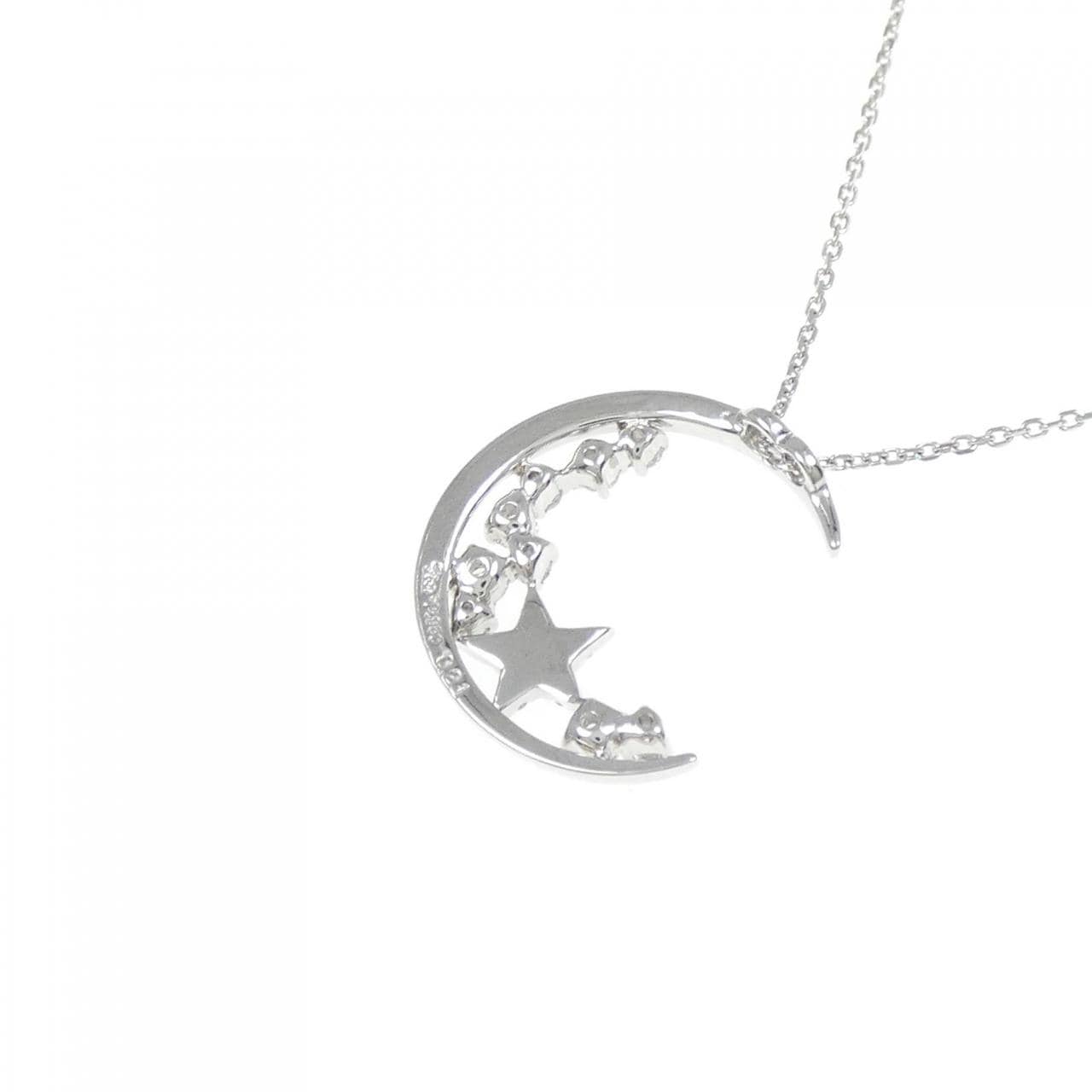 Star STAR JEWELRY月亮 x 星星鑽石項鍊 0.21 克拉