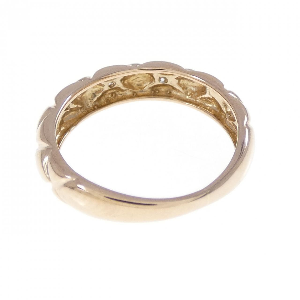 K18PG ダイヤモンド ピンキーリング 0.03CT