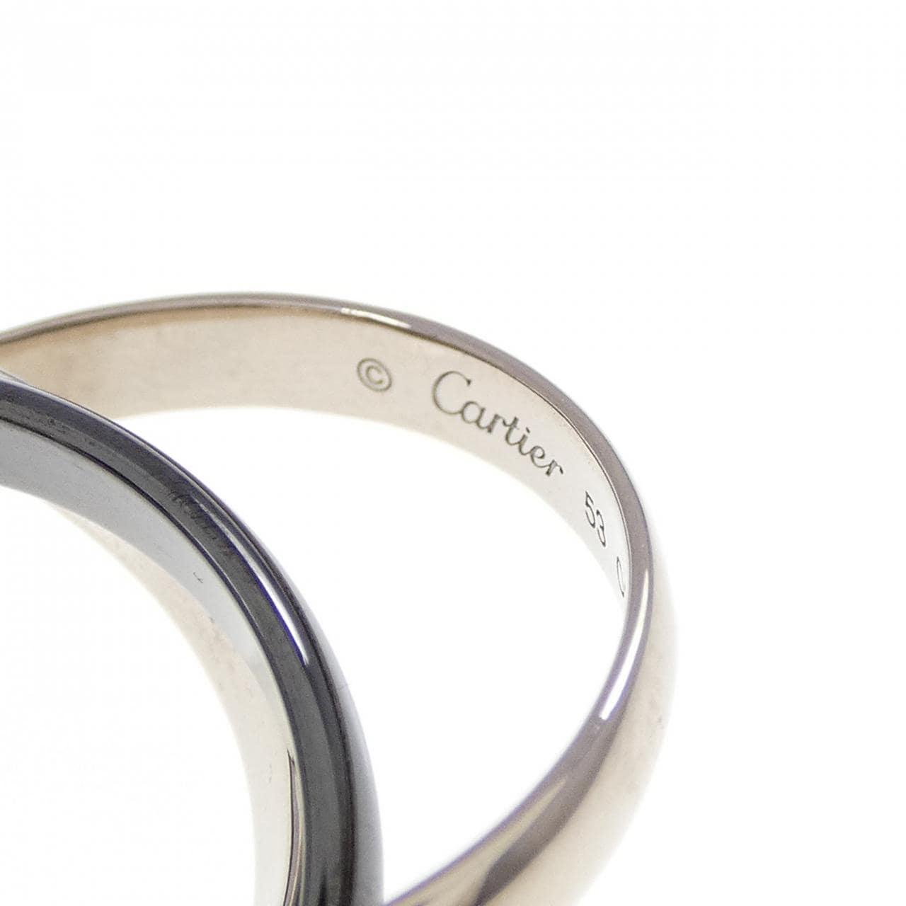カルティエ トリニティ ブラック&ホワイト リング
