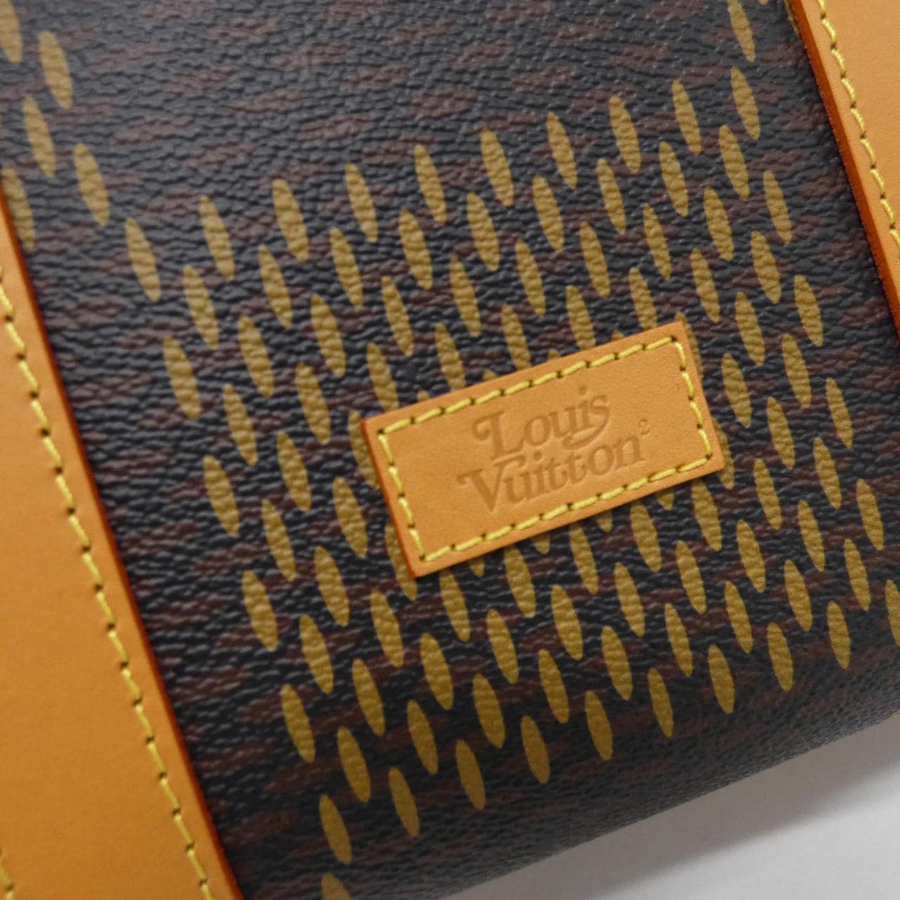 ルイヴィトン ダミエ ジャイアント(LVスクエアード) キーポル バンドリエール 50cm N40360 ボストンバッグ