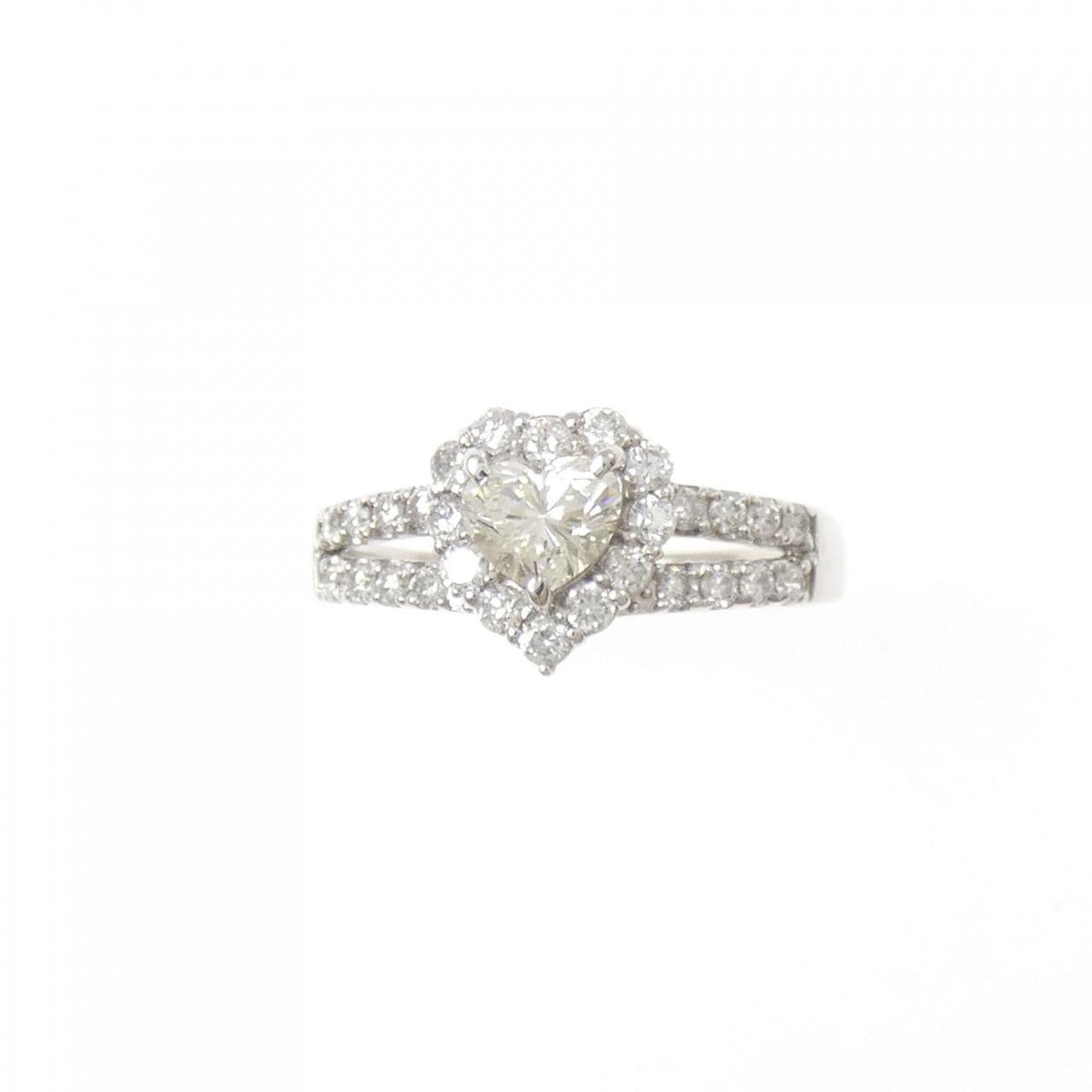 PT900 ハート ダイヤモンド リング 0.343CT