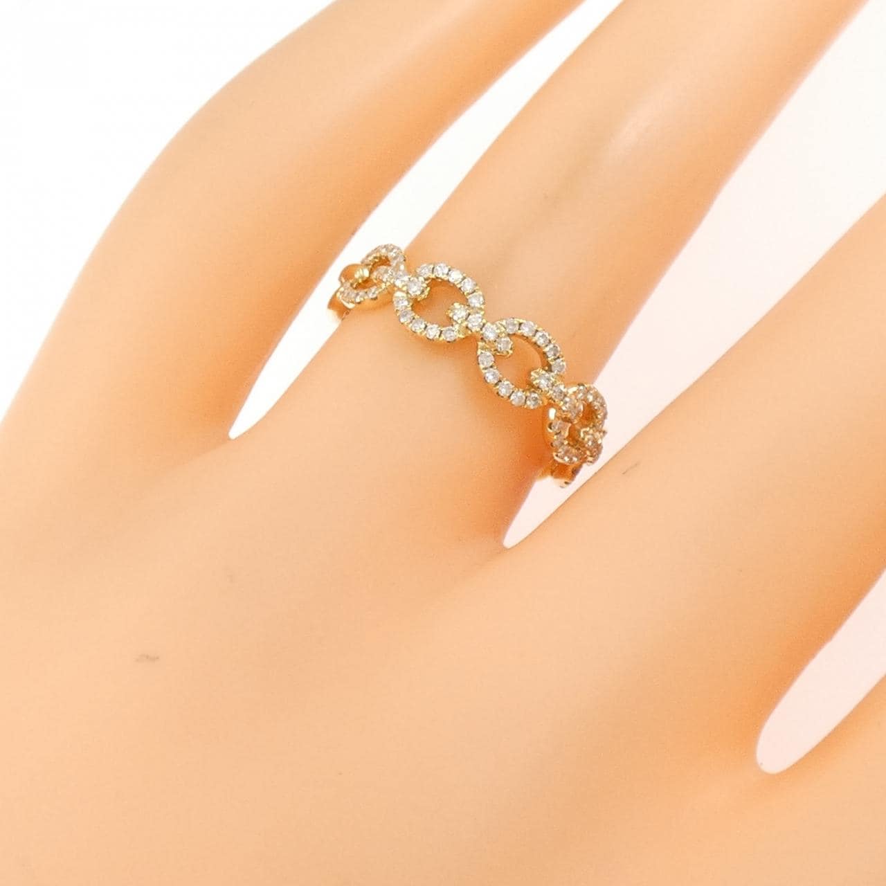K18YG ダイヤモンド リング 0.20CT