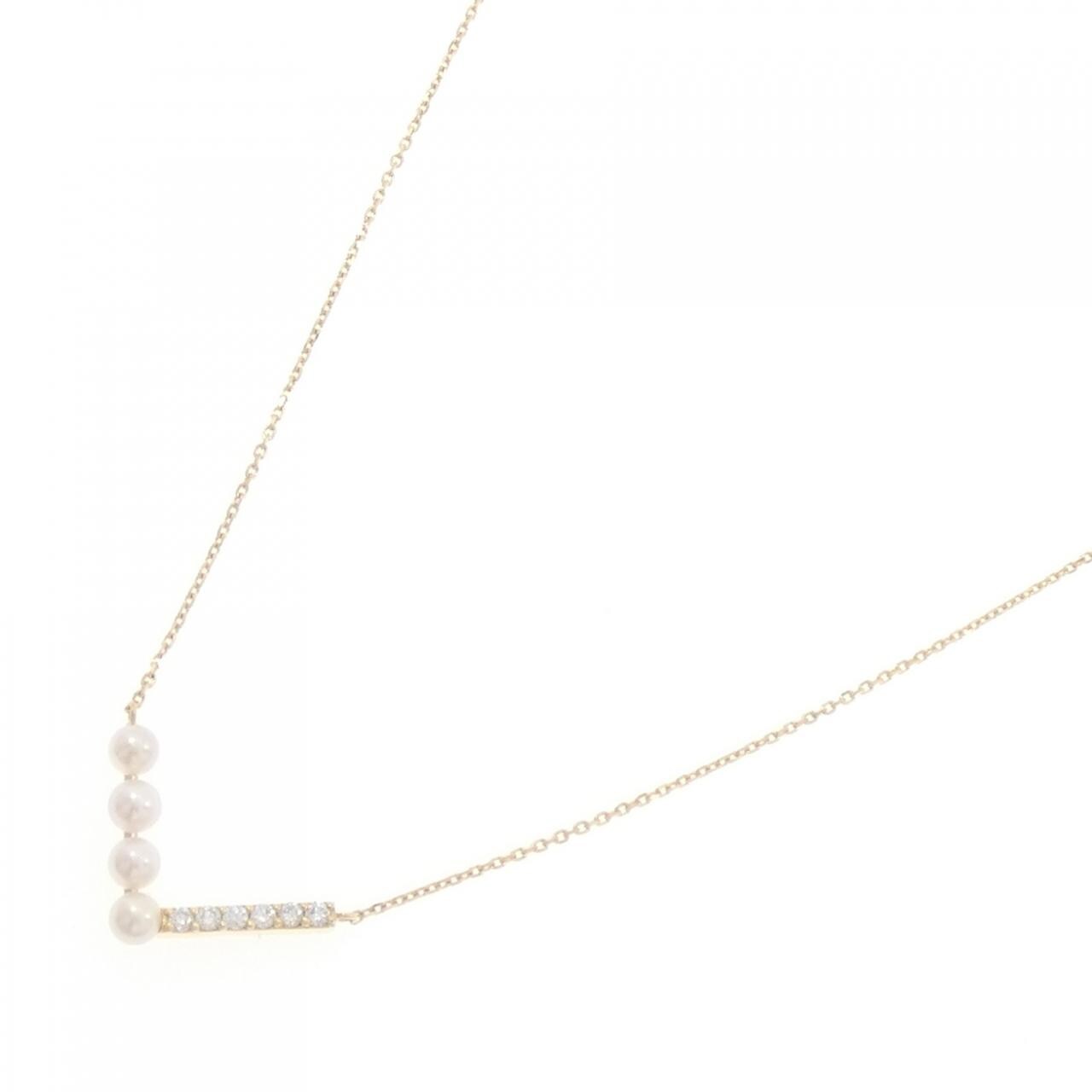 [BRAND NEW] K18YG Akoya pearl necklace