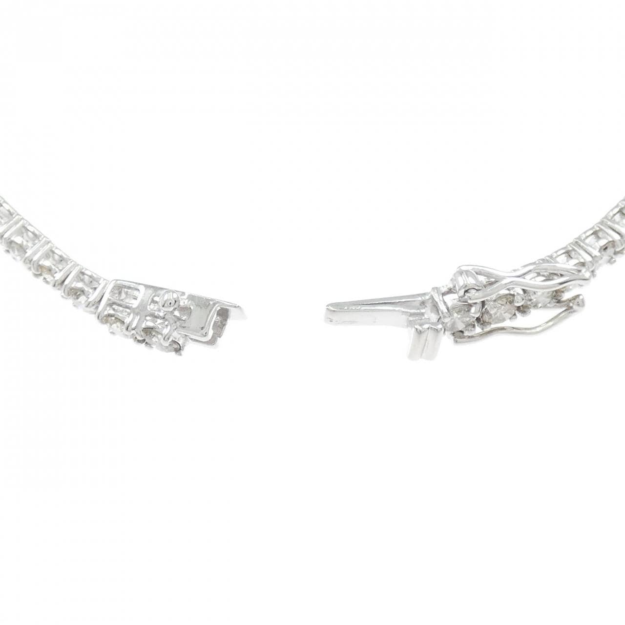 K18WG ダイヤモンド ブレスレット 5.00CT