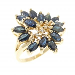 K18YG サファイヤ リング