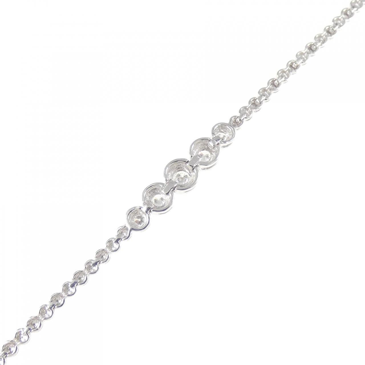 K18WG ダイヤモンド ブレスレット 0.25CT