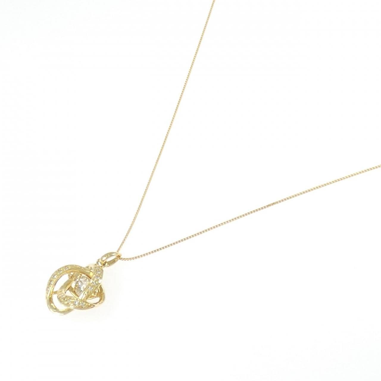 K18YG ダイヤモンド ネックレス 0.35CT