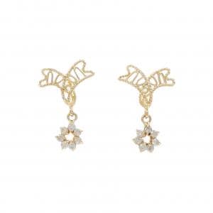 K18YG ダイヤモンド ピアス 0.14CT
