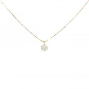 K18YG ソリティア ダイヤモンド ネックレス 0.30CT