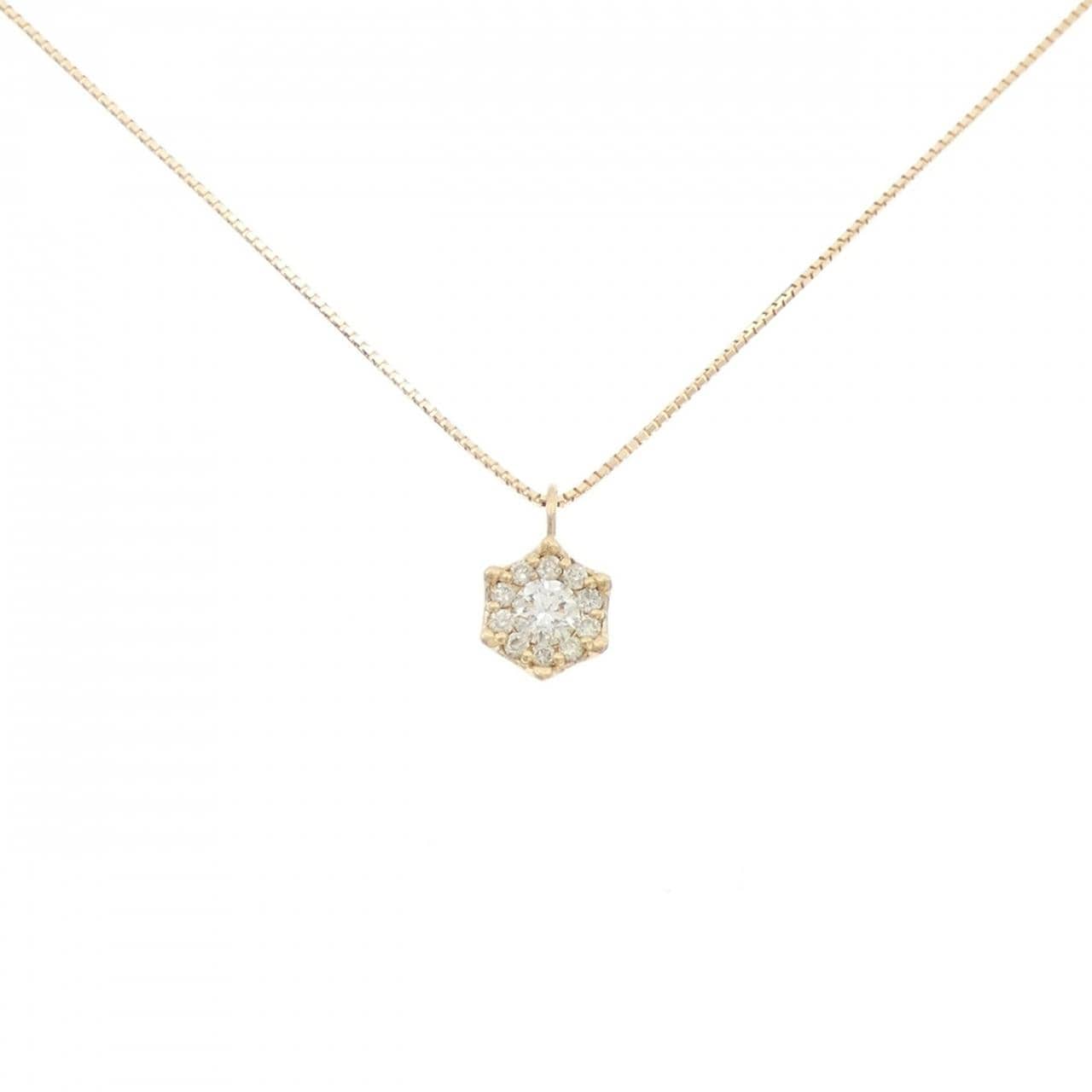 K18YG ダイヤモンド ネックレス 0.31CT
