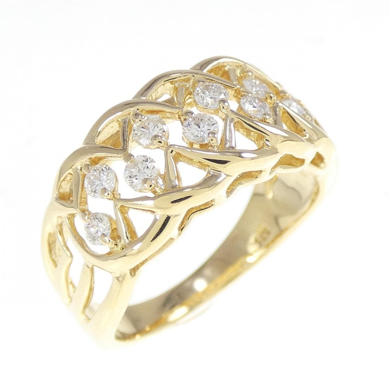 K18YG ダイヤモンド リング 0.32CT
