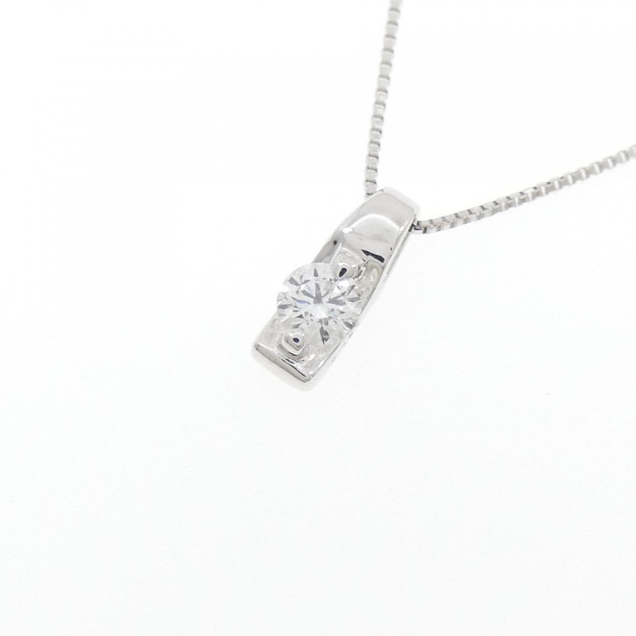 K18WG ダイヤモンド ネックレス 0.157CT