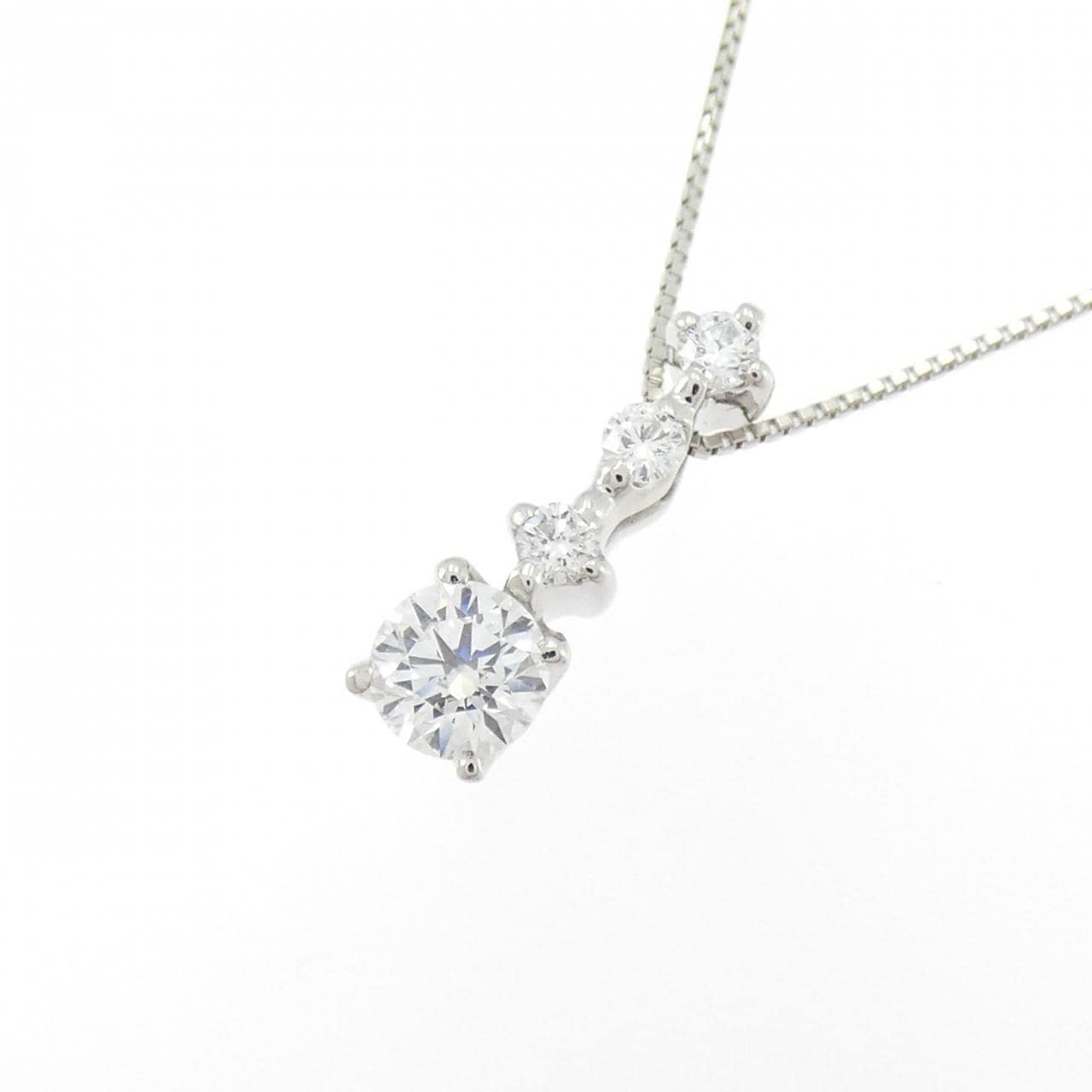 PT900/PT850 ダイヤモンド ネックレス 0.310CT E VVS1 EXT