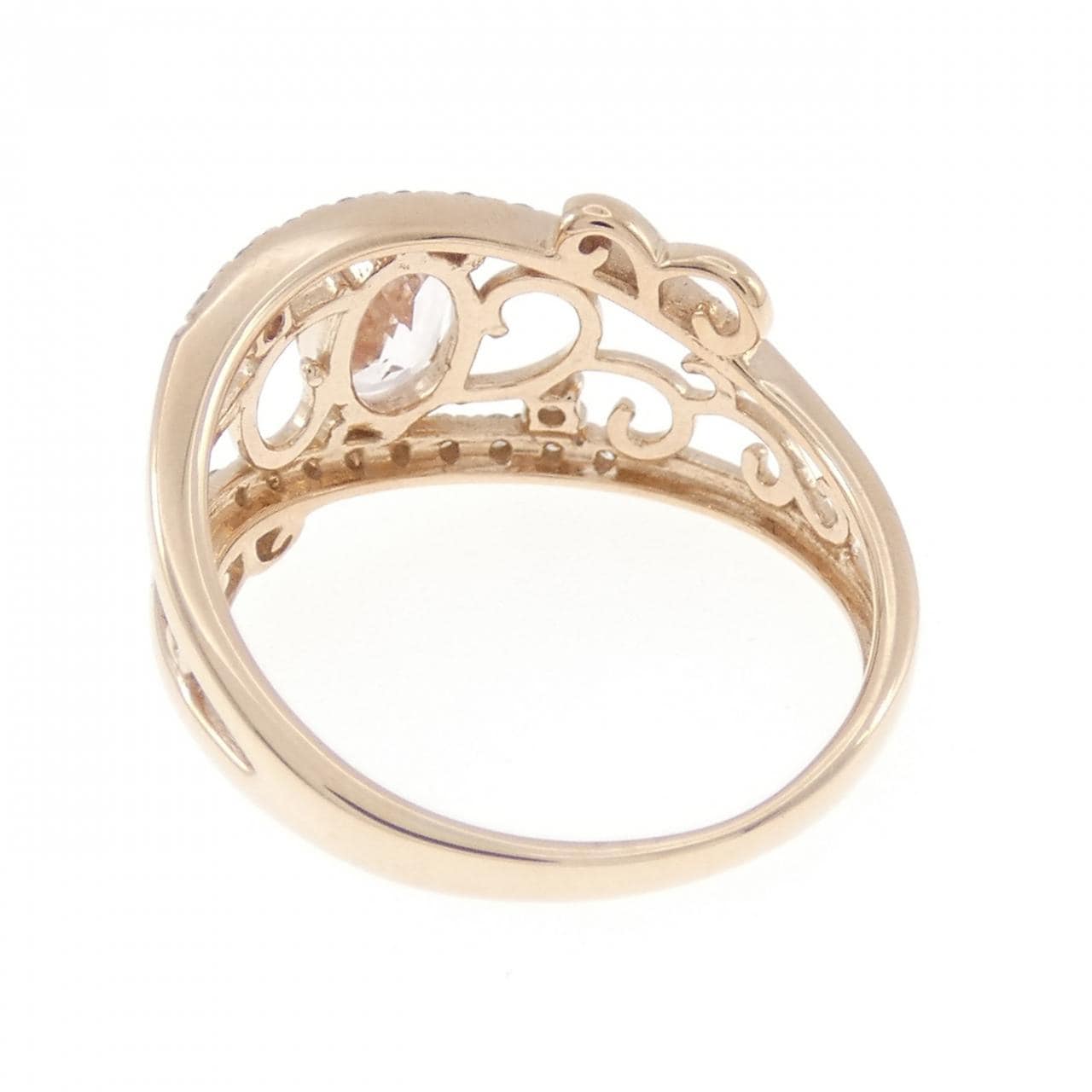 K18PG モルガナイト リング 0.55CT