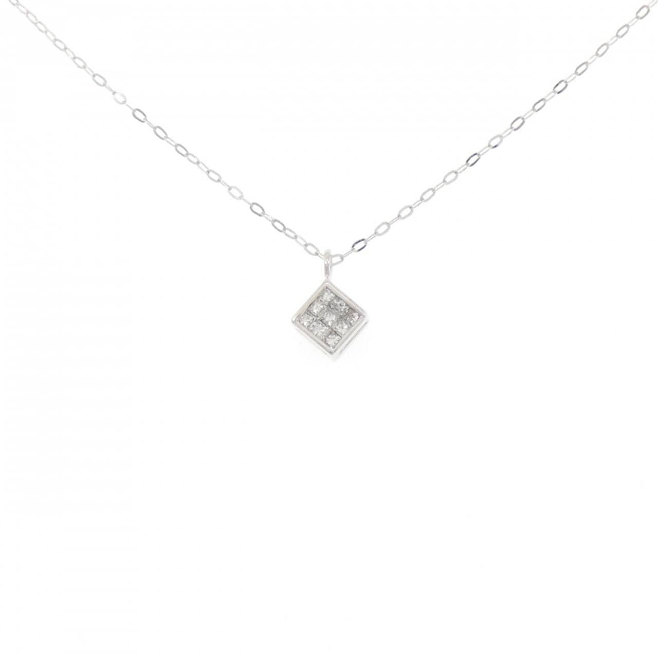 K18WG サファイヤ ネックレス 0.28CT