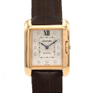 【ノーメンテナンス還元価格】カルティエ タンクアングレーズLM PG･11P WJTA0006 PG･RG 自動巻