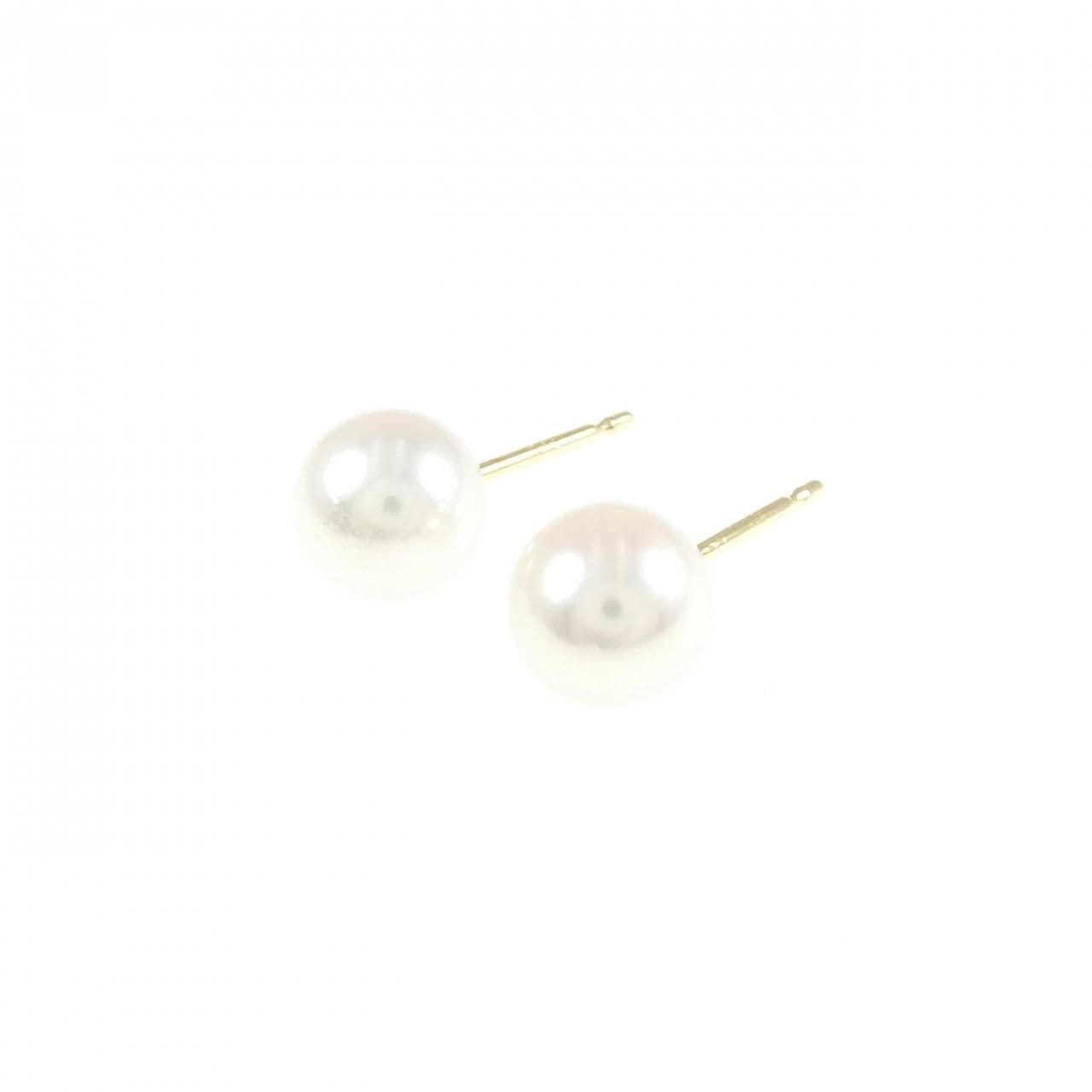K18YG アコヤパール ピアス 7.8mm