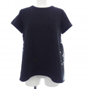 sacai サカイ 21-05612 つかみ 21SS ネイビー×ホワイト プリーツカット  