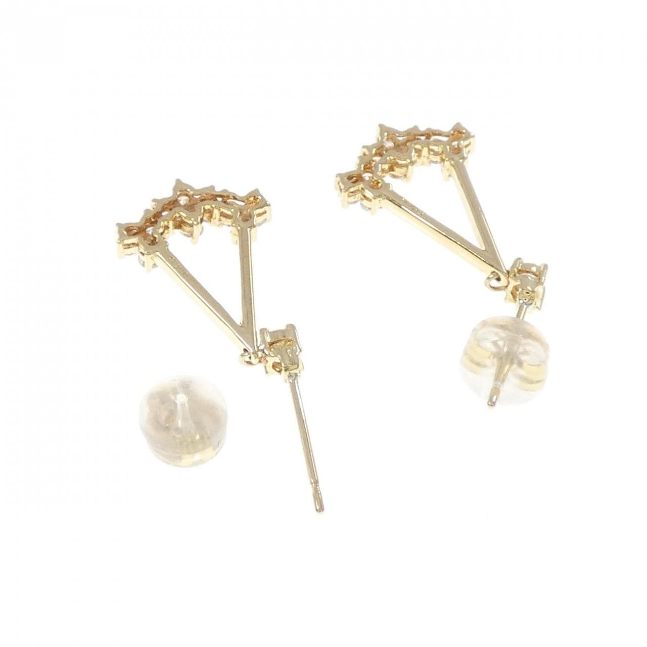 K18YG钻石耳环0.50CT