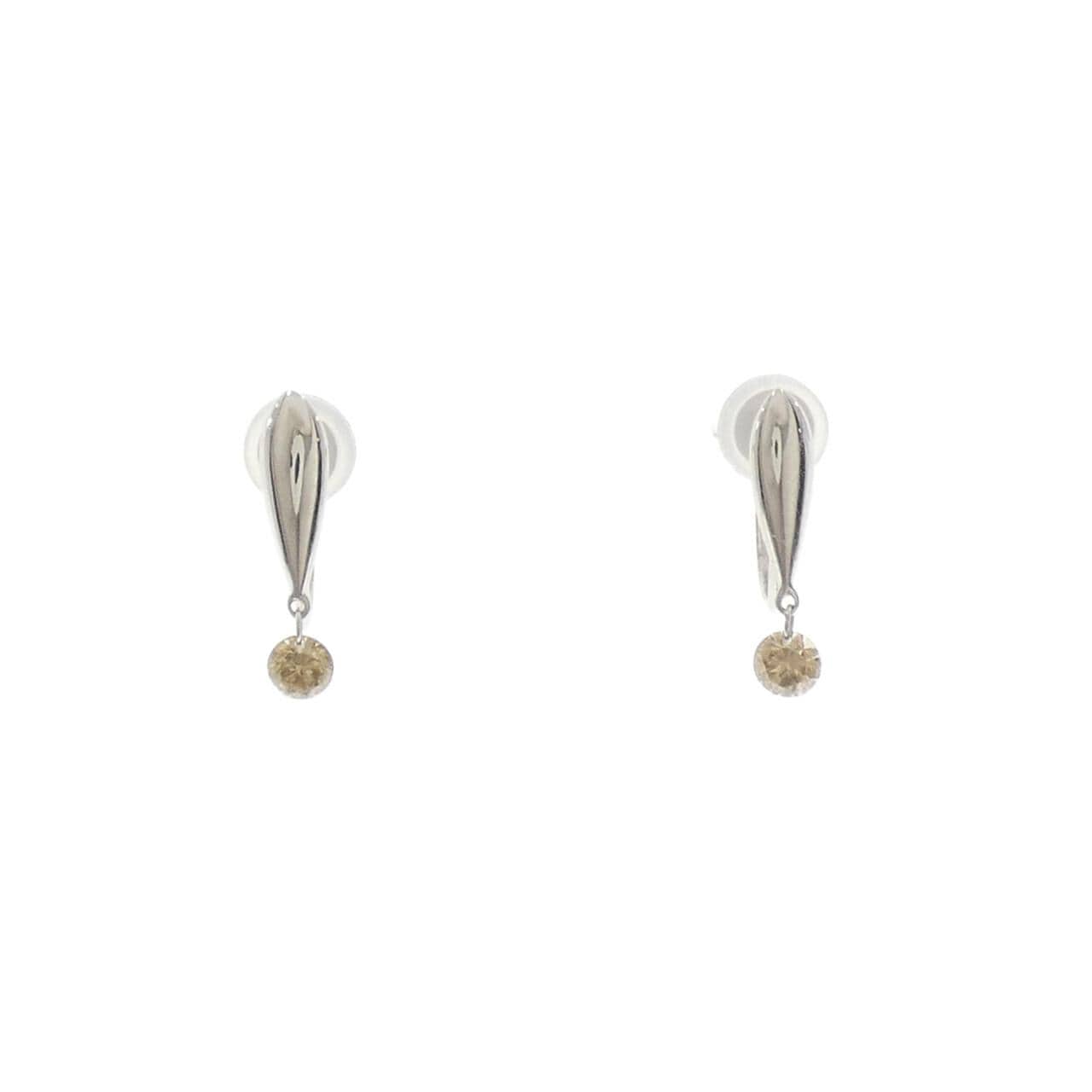 K18WG Diamond earrings 0.26CT