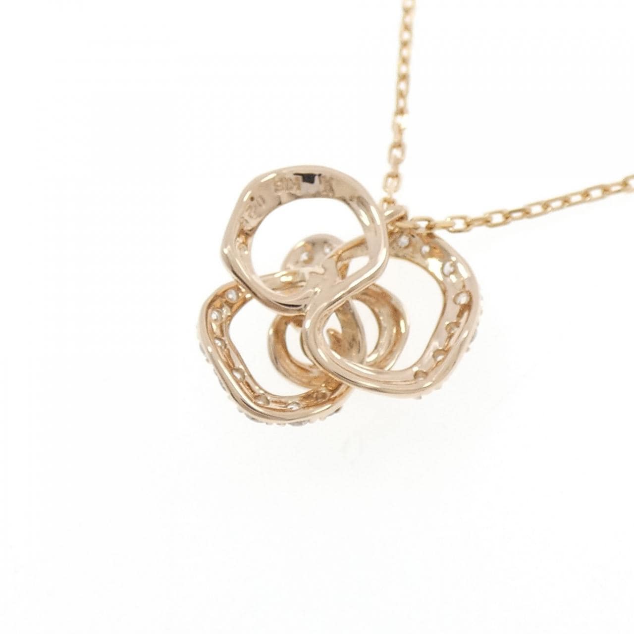 ヴァンドーム フラワー ダイヤモンド ネックレス 0.25CT