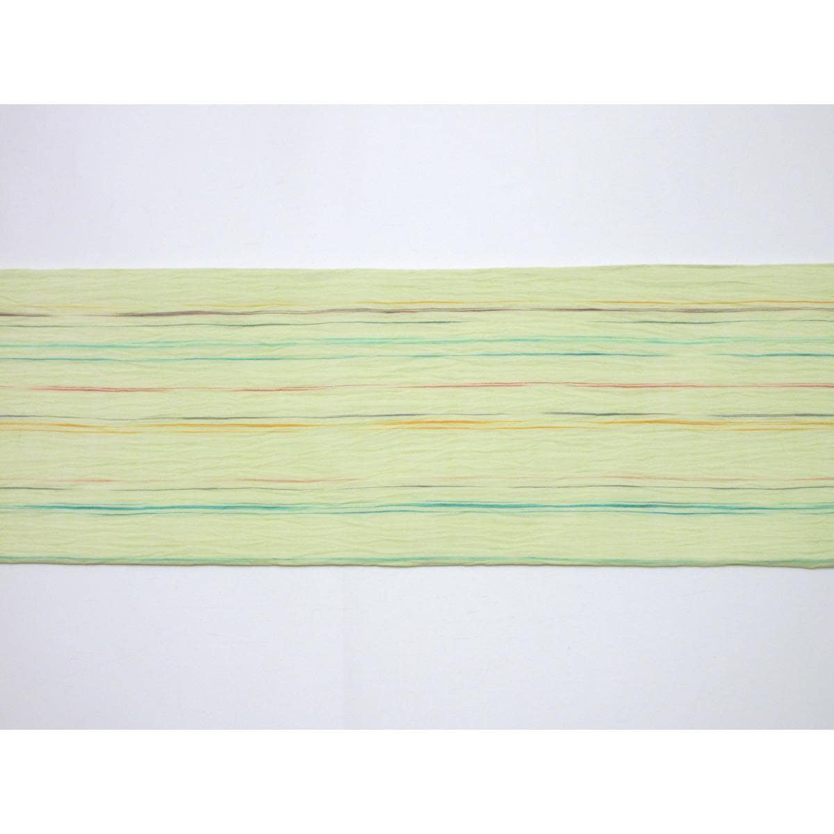 【未使用品】夏名古屋帯　【小千谷縮】全通柄