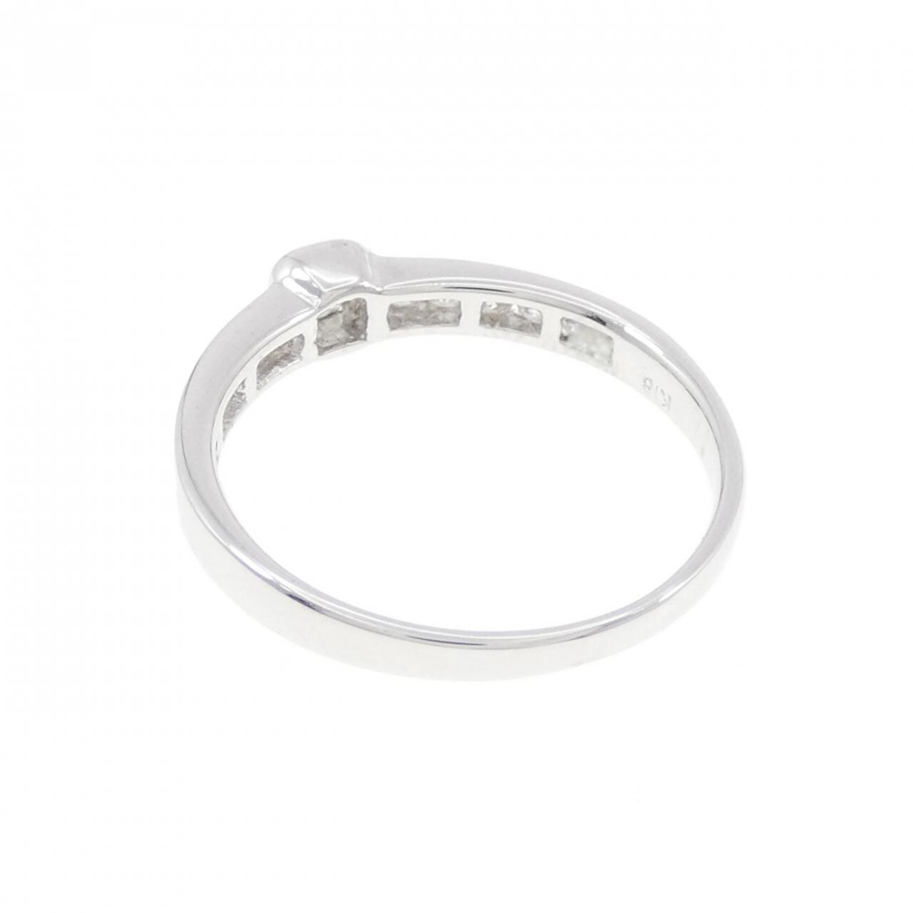 K18WG ダイヤモンド リング 0.10CT