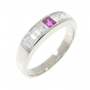 PT900 ルビー リング 0.18CT