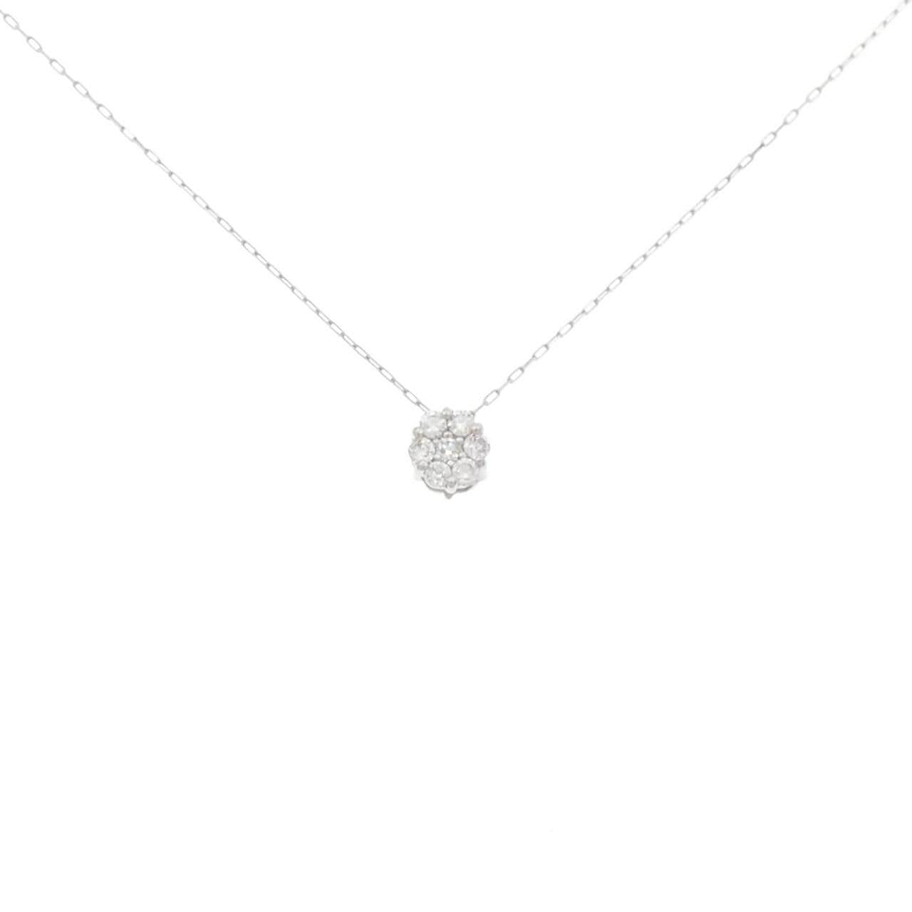 [BRAND NEW] PT950/PT900 Flower Diamond Necklace 0.10