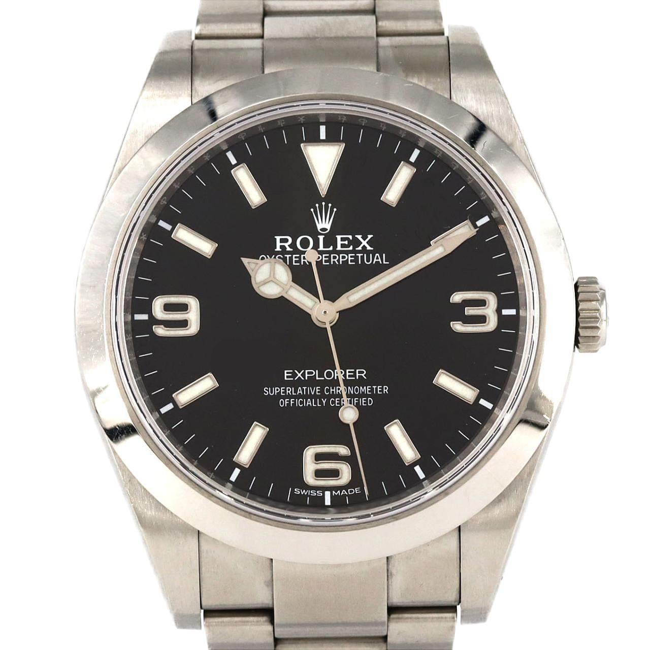 【ノーメンテナンス還元価格】ロレックス エクスプローラーI 214270 SS 自動巻 ランダム番