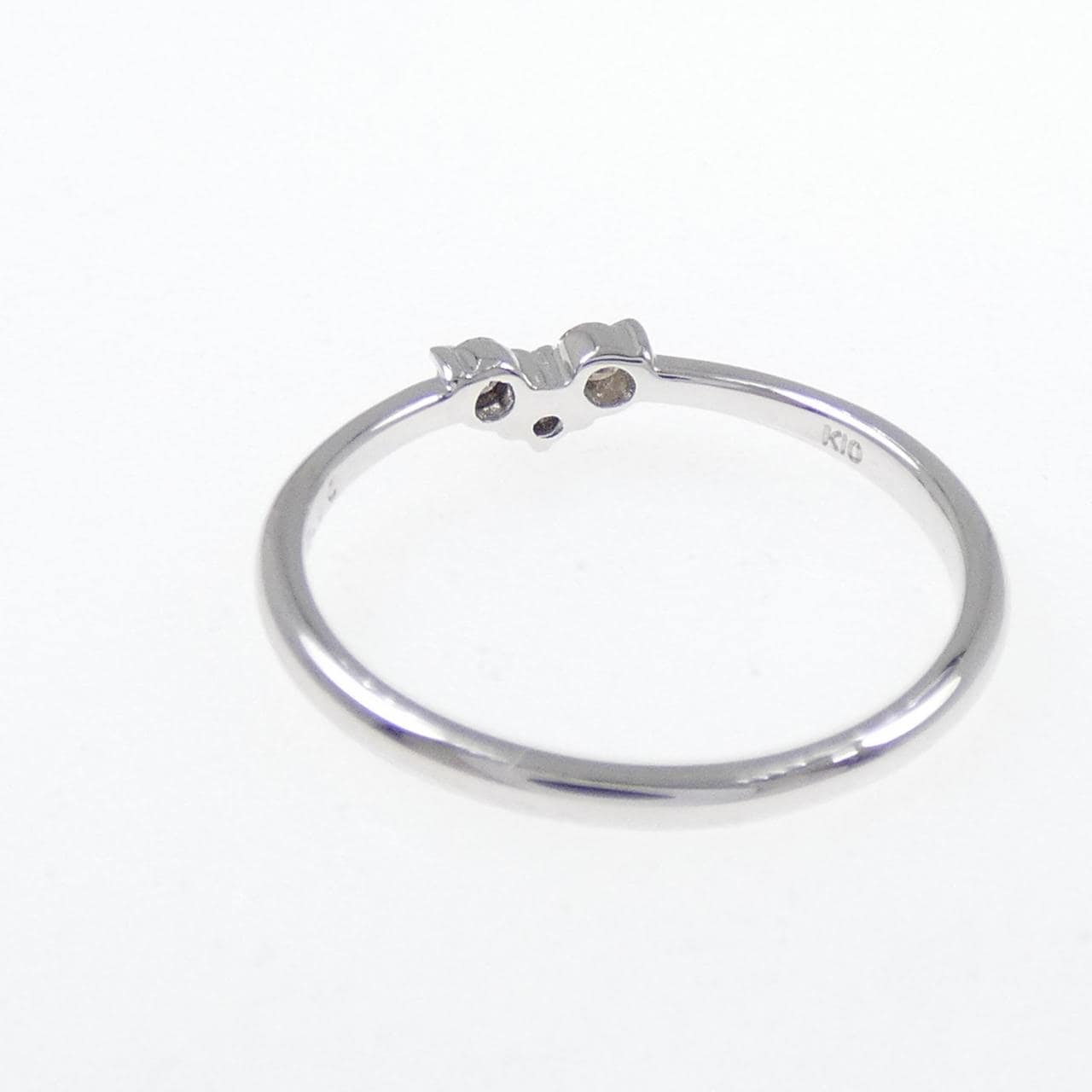 K10WG ダイヤモンド リング 0.10CT